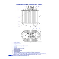 Трёхфазный масляный трансформатор ТМГ12-1250/10-УХЛ1 - photothumb 1